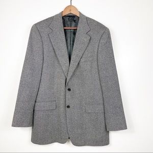 Brooks Brothers Double Button 100% Wool Blazer Jacket Mens Size 40 Regular